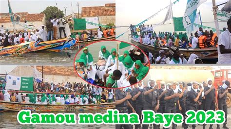 Gamou médina Baye 2023 Émouvante Arrivée des pèlerins en pirogue dans