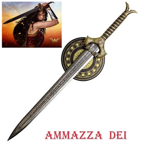 Spada Ammazzadei Di Wonder Woman Con Espositore Da Parete Per Cosplay