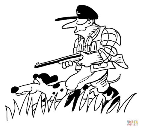 Hunting Coloring Page Free Printable Coloring Pages