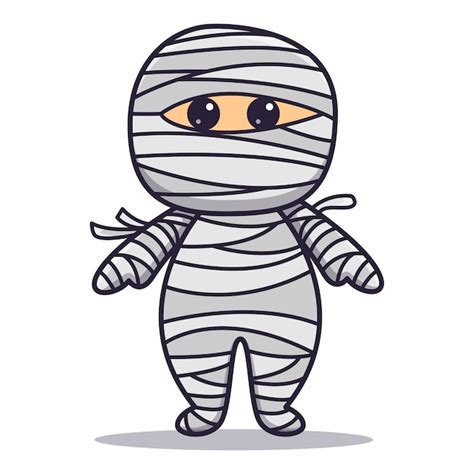 Premium Vector Vector Cute Mummy Halloween Cartoon Icon Illustration