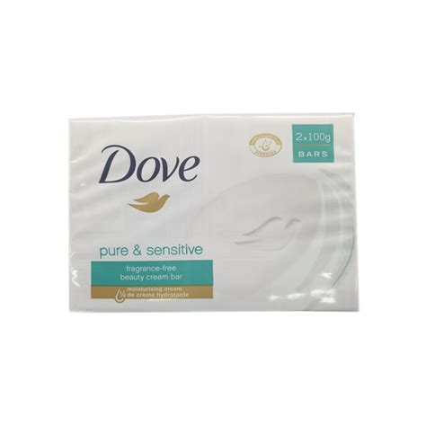 Dove Beauty Soap Pure And Sensitive 2 X 100g Pack