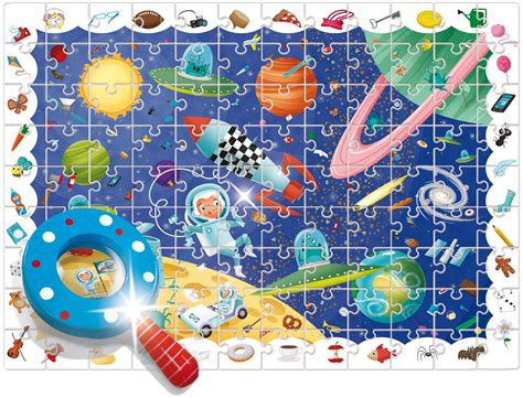 Xxl Jigsaw Puzzle Baby Détective The Space Ludattica 58266 108