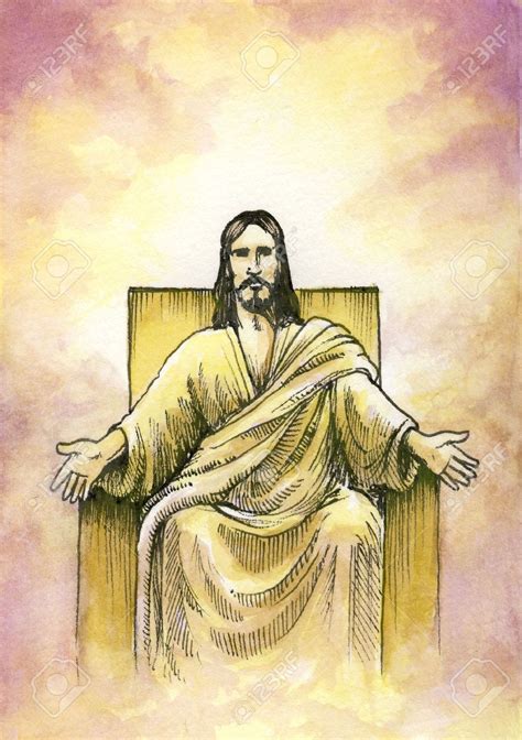 Jesus On His Throne Clipart Clipground