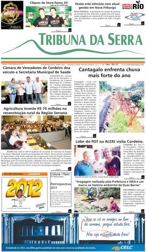 Calam O Jornal Tribuna Da Serra Edi O N Cordeiro Rj