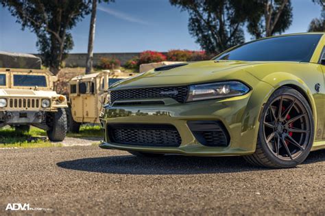 Dodge Charger Hellcat Speed Society Adv5 0 Flowspec Wheels In Bespoke Matte Bronze Burst