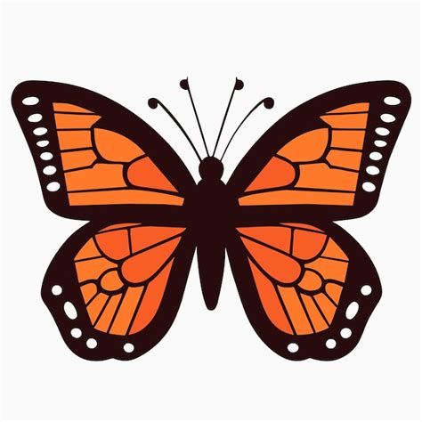 Premium Vector Monarch Butterfly Soaring Artistic Graphic