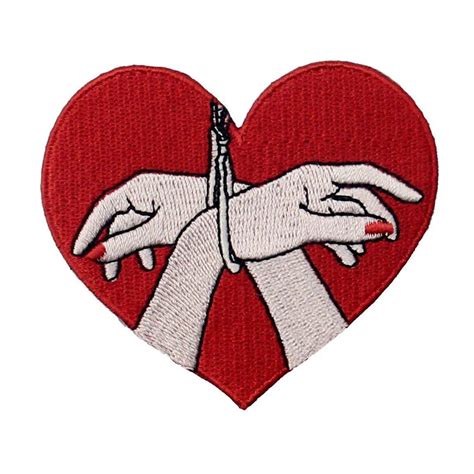 Heart Hands Embroidery Patches Love Sex Dream Badge Ladies Applique Accessories Decoration Iron