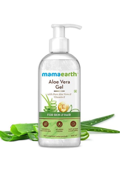 Aloe Vera Gel With Pure Aloe Vera And Vitamin E Size 300 Ml By Mamaearth