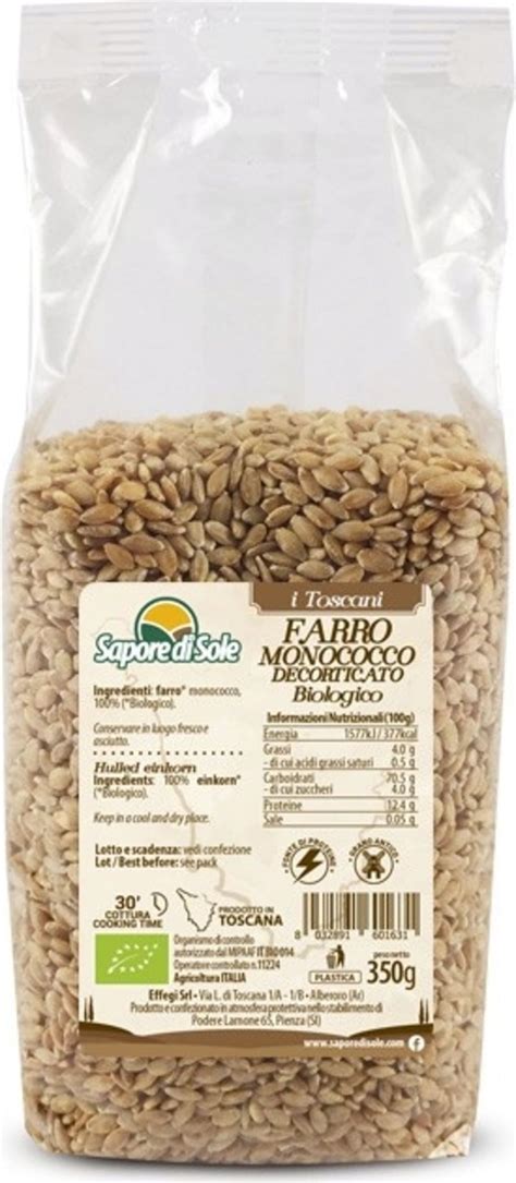 Sapore di Sole Trigo Escanda Bio 350 g Piccantino Tienda Online España