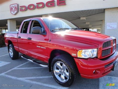 2005 Flame Red Dodge Ram 1500 Slt Quad Cab 4x4 26744121 Photo 17 Car Color