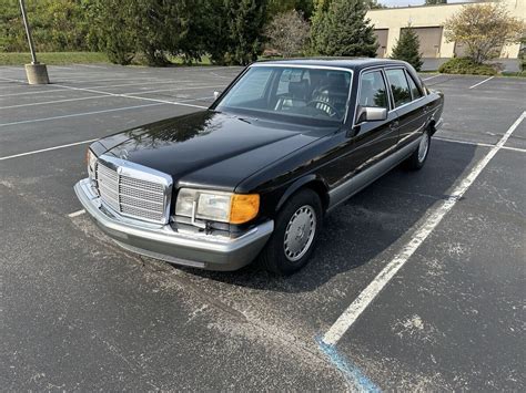 1987 Mercedes Benz S Class Sedan Black 560 Sel Classic Mercedes Benz