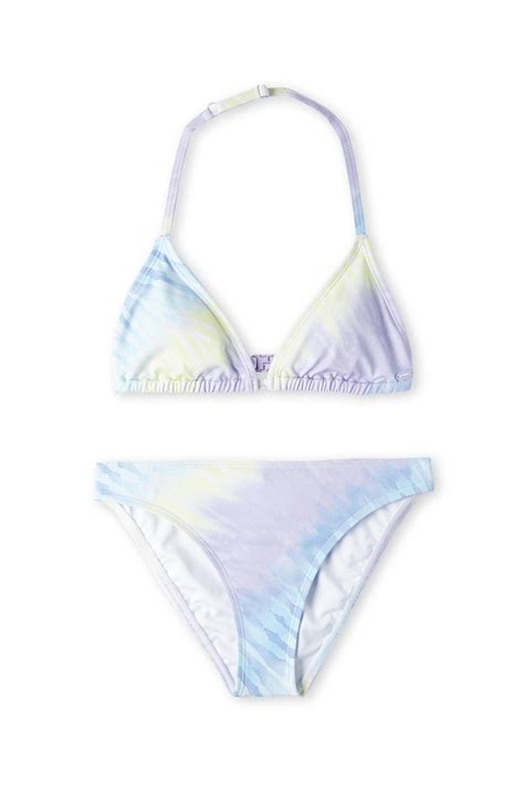 Oneill Voorgevormde Triangel Bikini Venice Beach Lila Turquoise Wehkamp