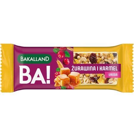 Bakalland Baton BA lans Żurawina z karmelem 38g 13246015143 Allegro pl