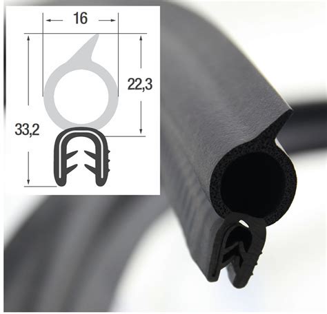 DO31 Kantenschutzprofil Dichtungsprofil Gummi EPDM Dichtung