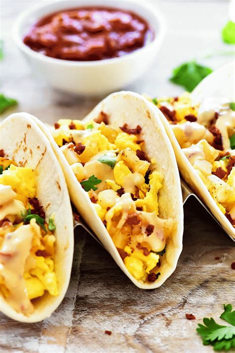 Bacon And Queso Breakfast Tacos Life In The Lofthouse