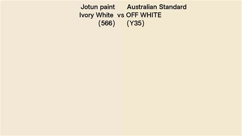 Jotun Paint Ivory White Vs Australian Standard Off White Y