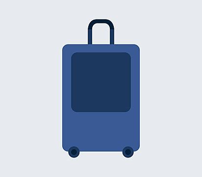 Travel Suitcase Icon Simple Luggage Flat Vector Simple Luggage Flat