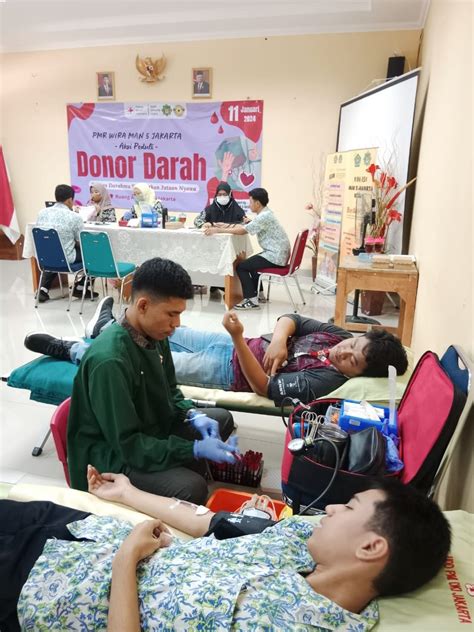 Aksi Peduli Donor Darah PMR Wira MAN 5 Jakarta Utara