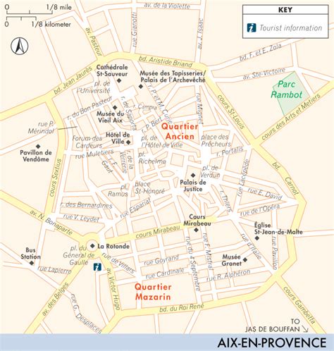 Map of Aix-en-Provence | Aix-en-Provence | Fodor's Travel Guides