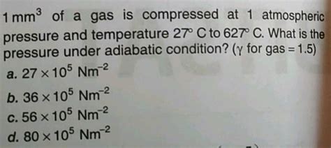 The Adiabatic Bulk Modulus Of A Diatomic Gas At Atmosphere Pressure Is