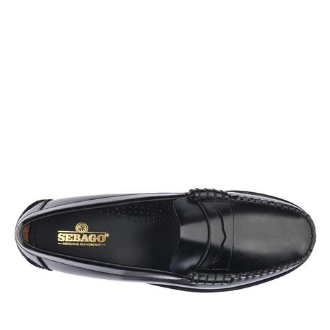 Mens Classic Dan Leather Loafer Black Mens Sebago® Shoes