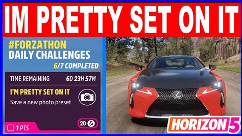 Forza Horizon 5 IM PRETTY SET ON IT Forzathon Daily Challenges Save A