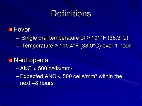Ppt Neutropenic Fever Powerpoint Presentation Free Download Id2275912