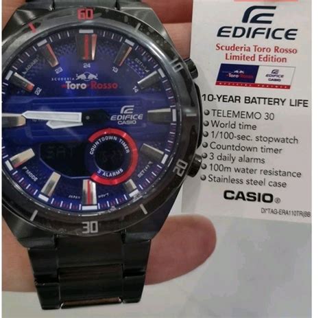 CASIO EDIFICE SCUDERIA TORO ROSSO LIMITED EDITION Men S Fashion