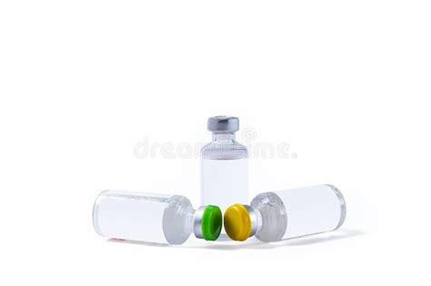 Medical Vaccine Vials On White Background Isolated Medical Equipment