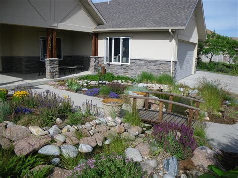 Front Yard Waterfall - Greeley, Colorado - Traditional - Landscape ...