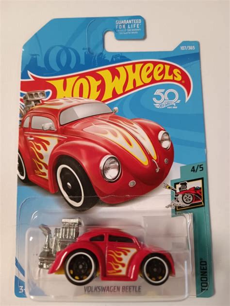 Hot Wheels Volkswagen Beetle Tooned Rojo Francisco Garage