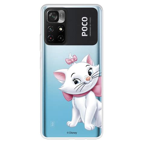 Estojo Oficial Disney Marie Silhouette Para Xiaomi Poco M4 Pro 5g The