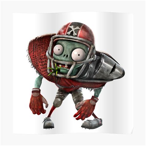 Giga-Football Zombie From Plants Vs Zombies Sticker For Sale By ...