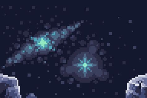 The Night Sky : r/PixelArt