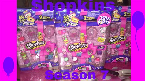 Shopkins Season 7 12 Packs With Special Edition Disco Party Shopkins And Topkins Youtube