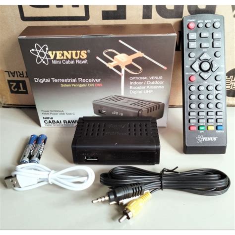 Jual Set Top Box Venus Cabai Rawit Mini Tv Digital Dvb T Body Plastik