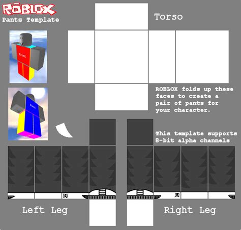 Roblox Template Pants