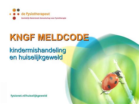 PDF Presentatie KNGF Meldcode Kindermishandeling En Huiselijk Geweld