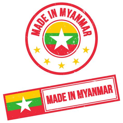 Made In Myanmar Stamp Sign Grunge Style 42384689 Vector Art At Vecteezy