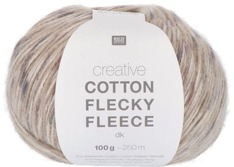 Rico Creative Cotton Flecky Fleece Dk Earthy Yarnplaza