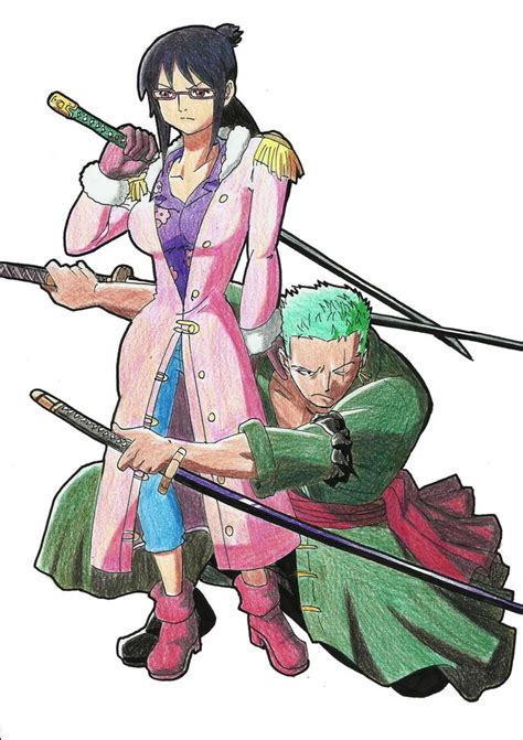 Zoro and Tashigi by sMokaForger on DeviantArt