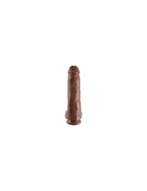 En oferta King cock pene realístico con testiculos 28 cm marrón