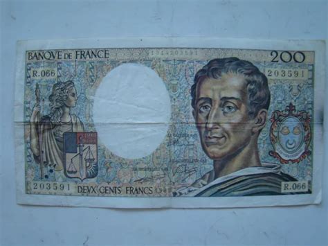 Billet Francs Montesquieu Eur Picclick Fr