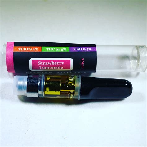 Marks Organix 600mg Strawberry Lemonade Distillate Cartridge Leafly