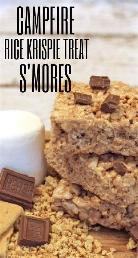 Campfire Rice Krispie Treat Smores Easy Christmas Cookie Recipes