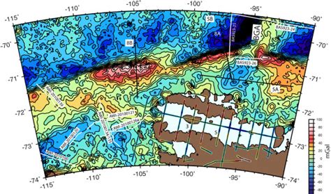 Free Air Gravity Anomalies From Operation Icebridge Flights Over The