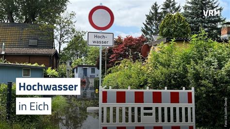 Hochwasser Wochenendsiedlung Am Eicher See Berschwemmt Youtube