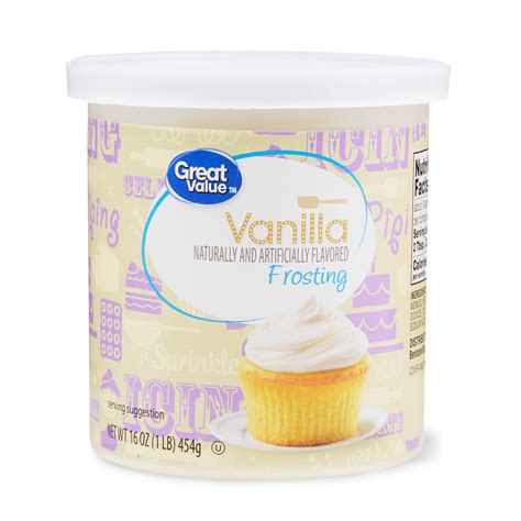 Great Value Vanilla Frosting 16 Oz Walmart Walmart