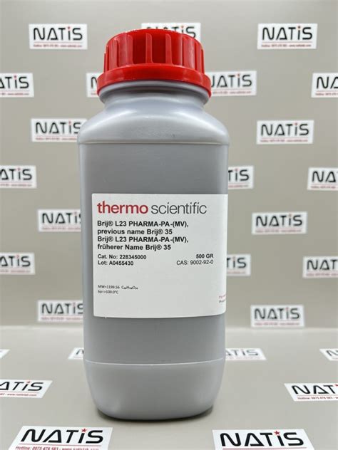 Hóa Chất Brij™ L23 Pharma Pa Mv Previous Name Brij™ 35 Thermo