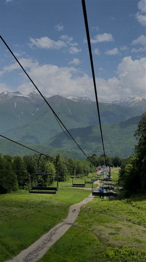 Канатная дорога🏔️ | Пейзажи, Живописные пейзажи, Сочи